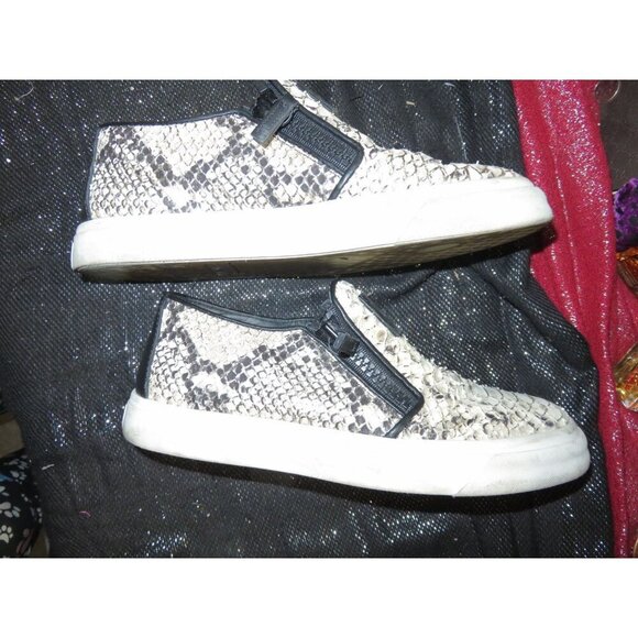 Giuseppe Zanotti Python Embossed Italian Leather Devon Skate Shoes Sneakers 38 o - Picture 6 of 10